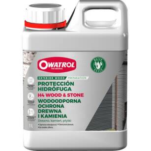 H4 Wood od OWATROL to hydrofobowy odpychający wodę środek do drewna
