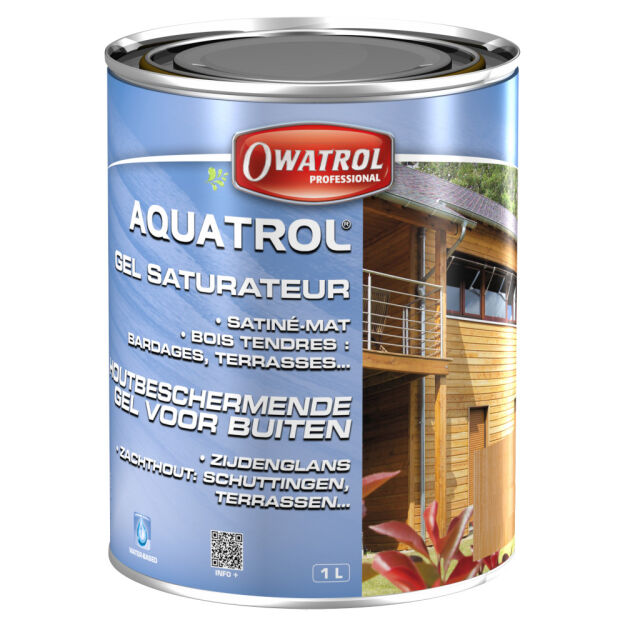 AQUATROL żelowy impregnat do drewna i olej saturacyjny do tarasów z drewna miękkiego