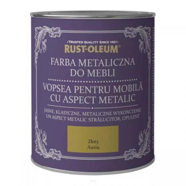 Farba kredowa do mebli Rust-Oleum metaliczna 125ml