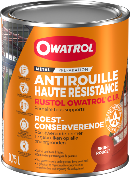 RUSTOL OWATROL C.I.P. Podkład antykorozyjny na bazie inhibitora rdzy skutecznie blokujący korozję