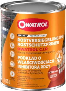 RUSTOL OWATROL C.I.P. Podkład antykorozyjny na bazie inhibitora rdzy skutecznie blokujący korozję