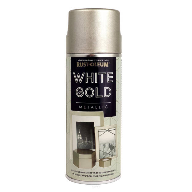 White Gold Metallic Spray - farba metaliczna w sprayu kolor Białe złoto