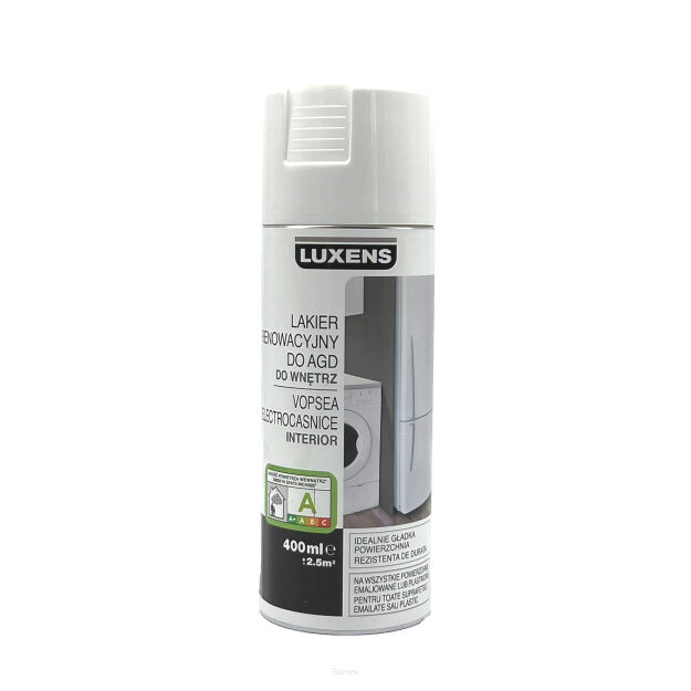 OUTLET: LUXENS lakier do renowacji AGD 400ml biały