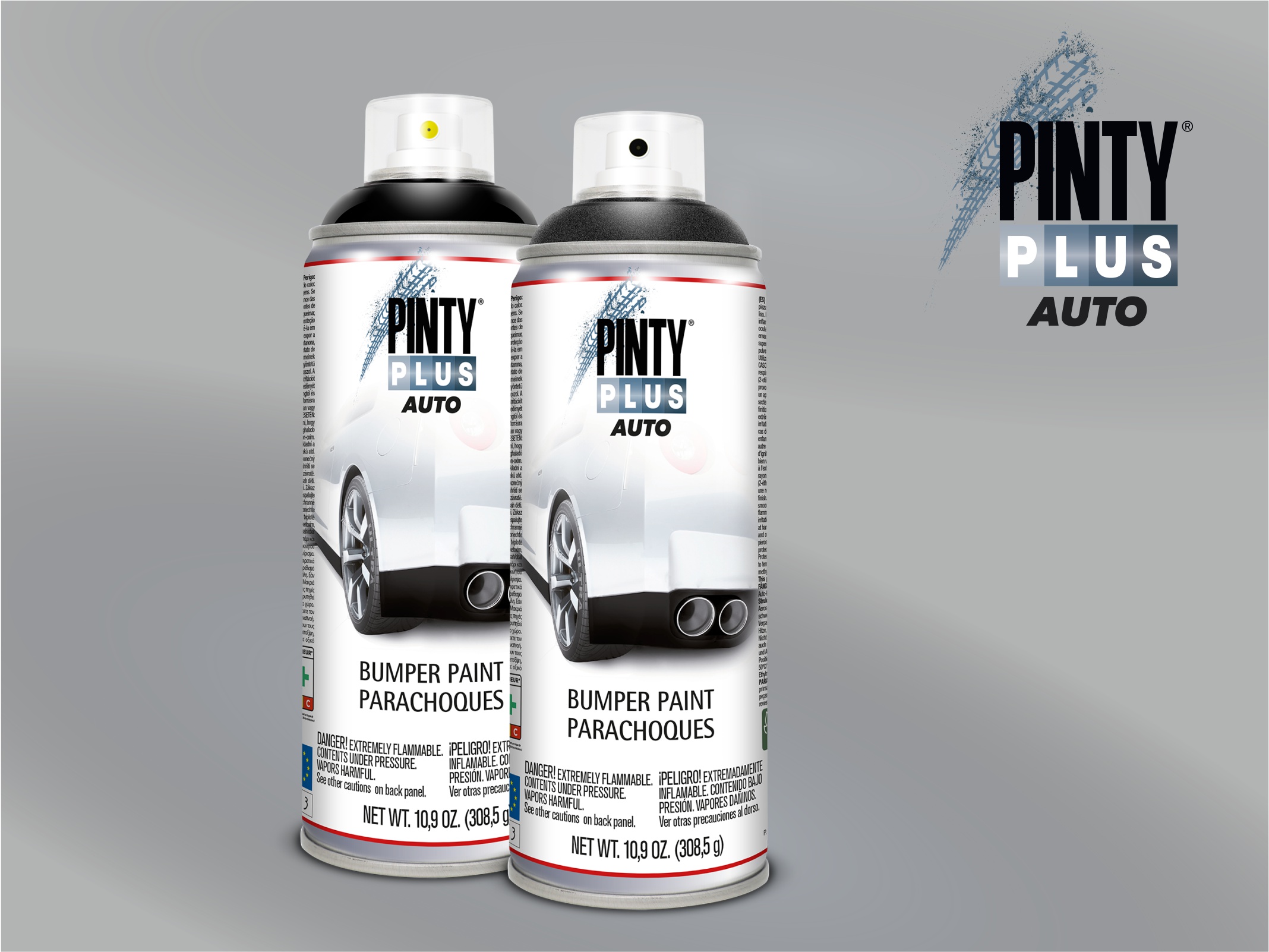 PintyPlus AUTO Bumper Paint farba do zderzaków czarna gładka lub strukturalna